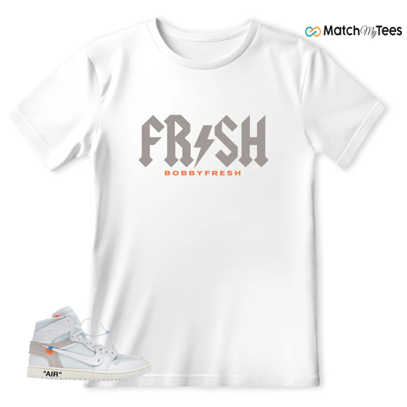 NEKE AIR JORDAN 1 RETRO HIGH OG VIRGIL ABLOH ARCHIVE ALASKA SNEAKER Matching Tees t-shirt