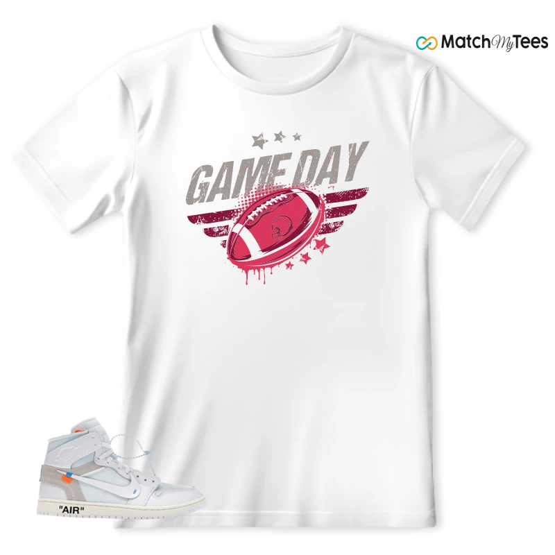 NEKE AIR JORDAN 1 RETRO HIGH OG VIRGIL ABLOH ARCHIVE ALASKA SNEAKER Matching Tees t-shirt