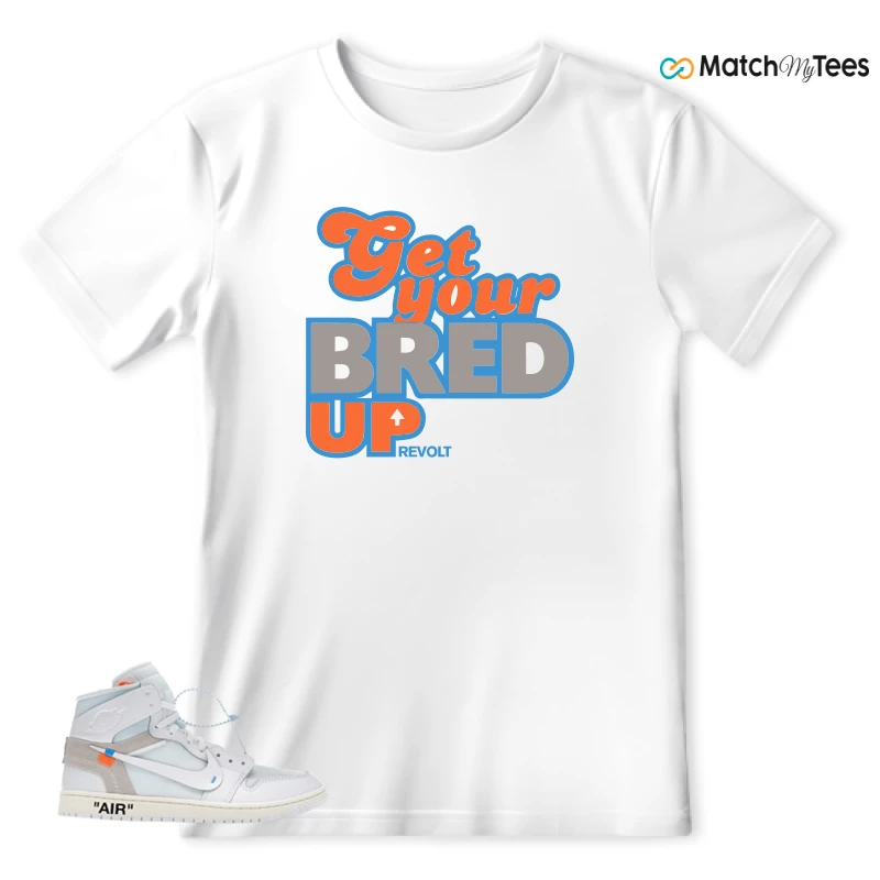 NEKE AIR JORDAN 1 RETRO HIGH OG VIRGIL ABLOH ARCHIVE ALASKA SNEAKER Matching Tees t-shirt