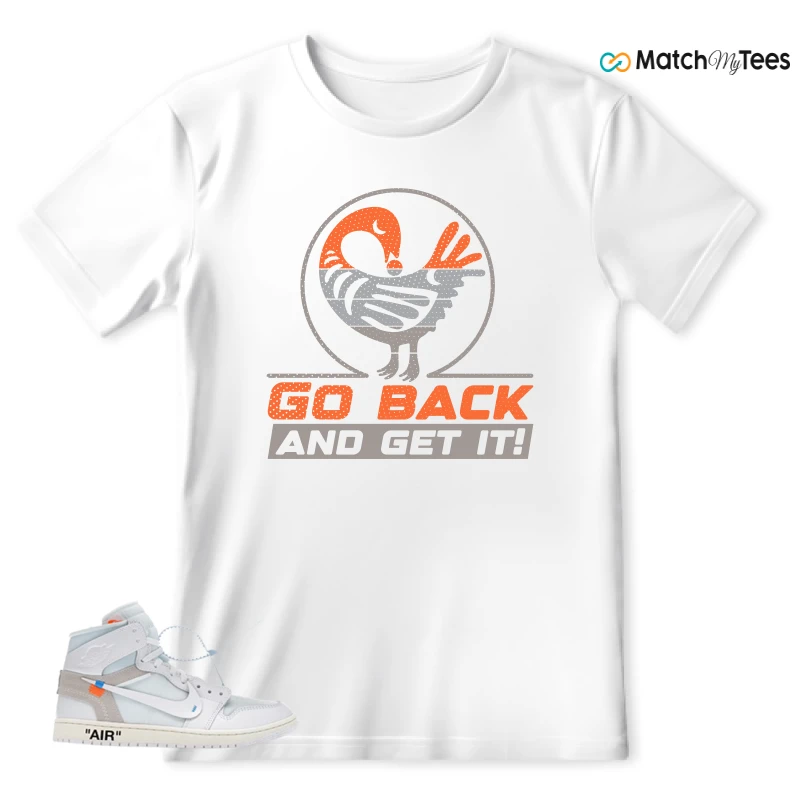 NEKE AIR JORDAN 1 RETRO HIGH OG VIRGIL ABLOH ARCHIVE ALASKA SNEAKER Matching Tees t-shirt