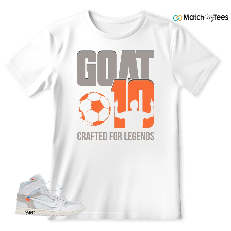 NEKE AIR JORDAN 1 RETRO HIGH OG VIRGIL ABLOH ARCHIVE ALASKA SNEAKER Matching Tees t-shirt