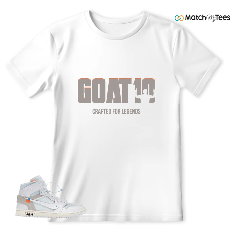 NEKE AIR JORDAN 1 RETRO HIGH OG VIRGIL ABLOH ARCHIVE ALASKA SNEAKER Matching Tees t-shirt
