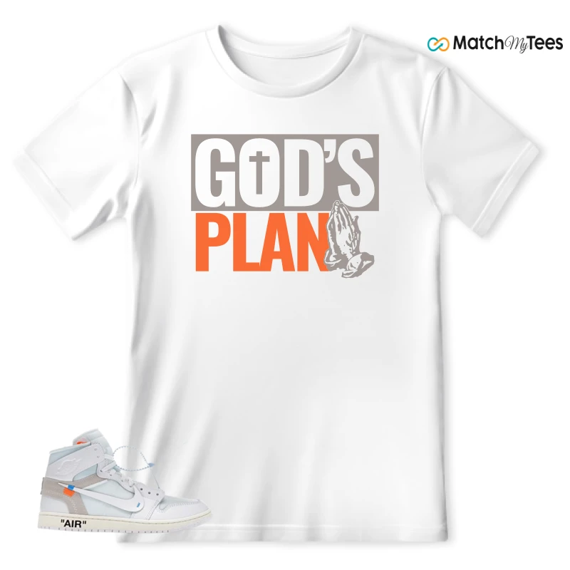 NEKE AIR JORDAN 1 RETRO HIGH OG VIRGIL ABLOH ARCHIVE ALASKA SNEAKER Matching Tees t-shirt