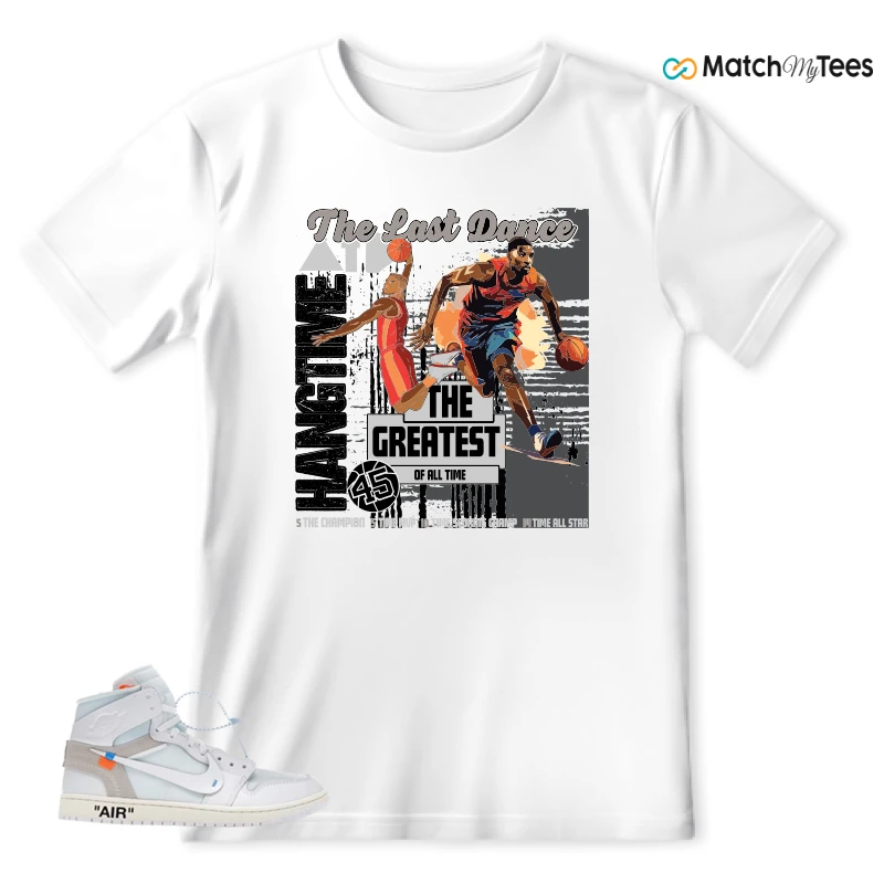NEKE AIR JORDAN 1 RETRO HIGH OG VIRGIL ABLOH ARCHIVE ALASKA SNEAKER Matching Tees t-shirt
