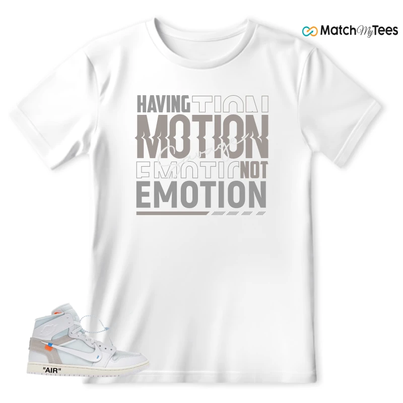 NEKE AIR JORDAN 1 RETRO HIGH OG VIRGIL ABLOH ARCHIVE ALASKA SNEAKER Matching Tees t-shirt