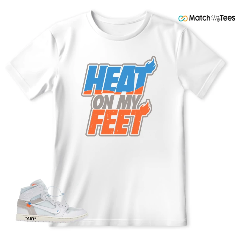 NEKE AIR JORDAN 1 RETRO HIGH OG VIRGIL ABLOH ARCHIVE ALASKA SNEAKER Matching Tees t-shirt
