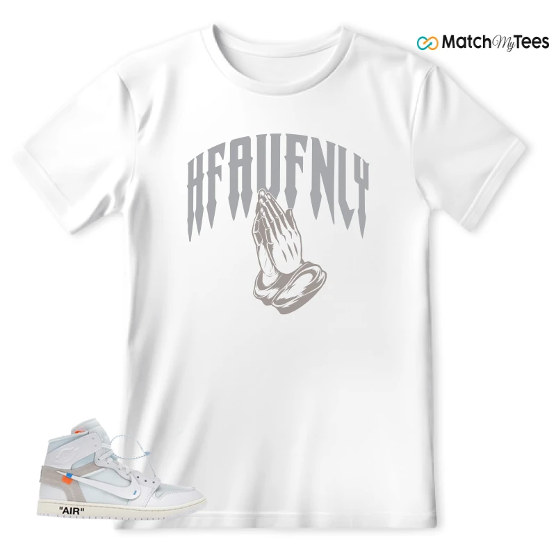 NEKE AIR JORDAN 1 RETRO HIGH OG VIRGIL ABLOH ARCHIVE ALASKA SNEAKER Matching Tees t-shirt
