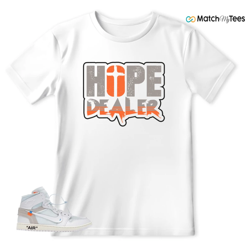 NEKE AIR JORDAN 1 RETRO HIGH OG VIRGIL ABLOH ARCHIVE ALASKA SNEAKER Matching Tees t-shirt