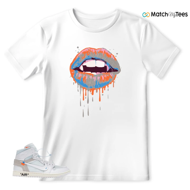 NEKE AIR JORDAN 1 RETRO HIGH OG VIRGIL ABLOH ARCHIVE ALASKA SNEAKER Matching Tees t-shirt