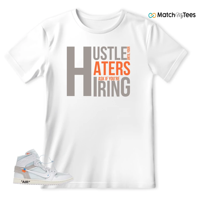 NEKE AIR JORDAN 1 RETRO HIGH OG VIRGIL ABLOH ARCHIVE ALASKA SNEAKER Matching Tees t-shirt
