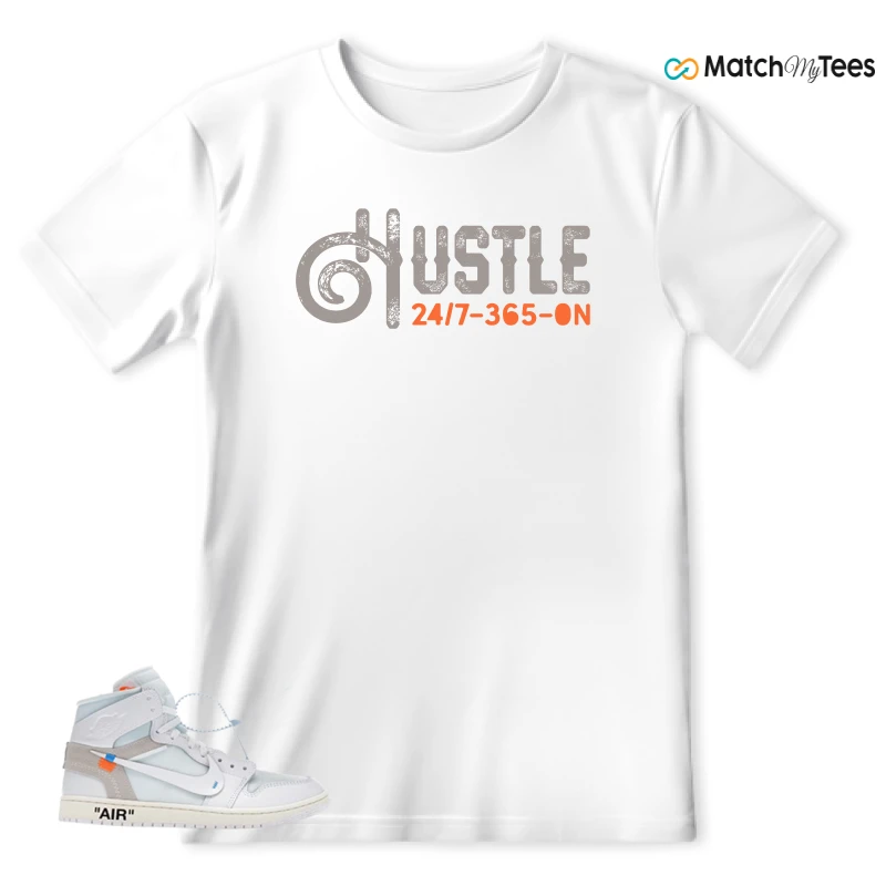 NEKE AIR JORDAN 1 RETRO HIGH OG VIRGIL ABLOH ARCHIVE ALASKA SNEAKER Matching Tees t-shirt