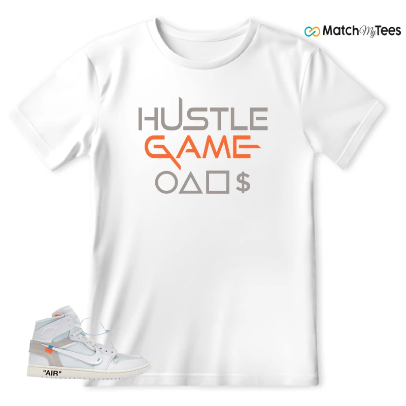 NEKE AIR JORDAN 1 RETRO HIGH OG VIRGIL ABLOH ARCHIVE ALASKA SNEAKER Matching Tees t-shirt