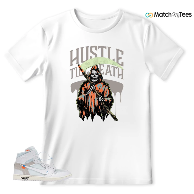 NEKE AIR JORDAN 1 RETRO HIGH OG VIRGIL ABLOH ARCHIVE ALASKA SNEAKER Matching Tees t-shirt
