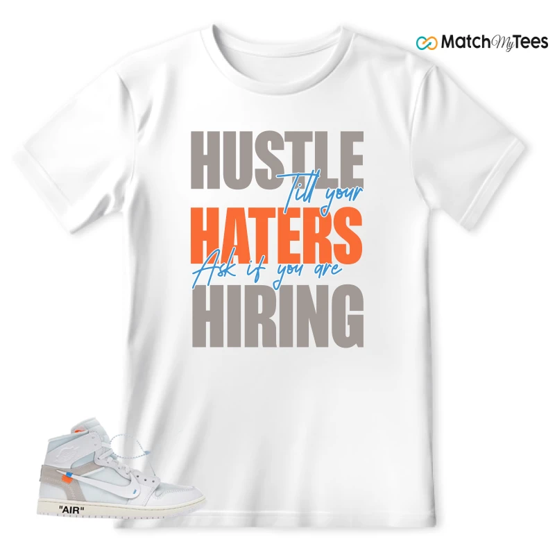 NEKE AIR JORDAN 1 RETRO HIGH OG VIRGIL ABLOH ARCHIVE ALASKA SNEAKER Matching Tees t-shirt