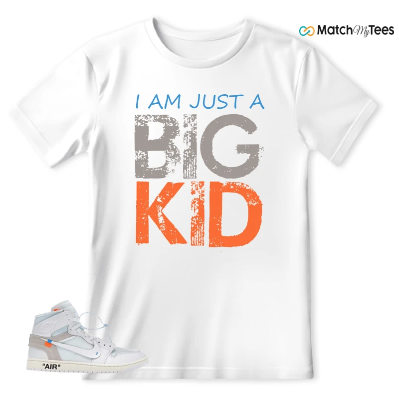 NEKE AIR JORDAN 1 RETRO HIGH OG VIRGIL ABLOH ARCHIVE ALASKA SNEAKER/WHITE/WHITE matching T-shirt