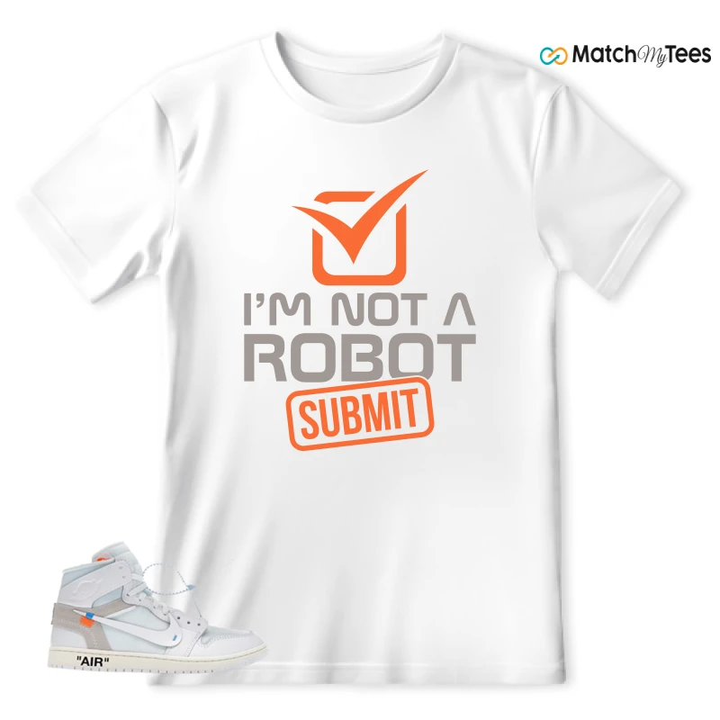 NEKE AIR JORDAN 1 RETRO HIGH OG VIRGIL ABLOH ARCHIVE ALASKA SNEAKER Matching Tees t-shirt