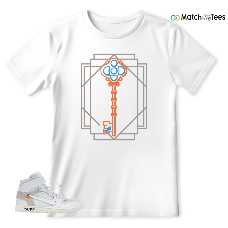 NEKE AIR JORDAN 1 RETRO HIGH OG VIRGIL ABLOH ARCHIVE ALASKA SNEAKER Matching Tees t-shirt