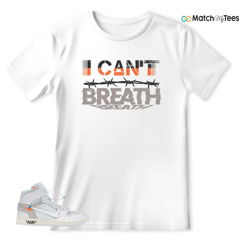 NEKE AIR JORDAN 1 RETRO HIGH OG VIRGIL ABLOH ARCHIVE ALASKA SNEAKER Matching Tees t-shirt