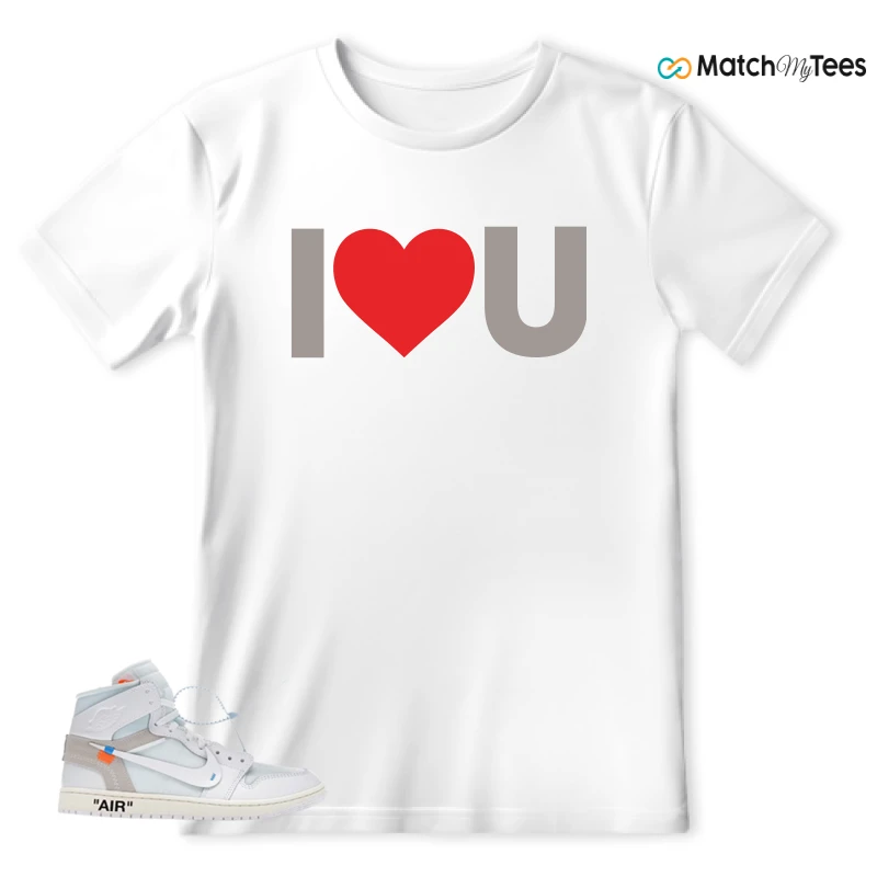 NEKE AIR JORDAN 1 RETRO HIGH OG VIRGIL ABLOH ARCHIVE ALASKA SNEAKER Matching Tees t-shirt