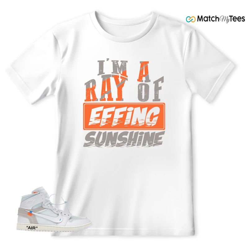 NEKE AIR JORDAN 1 RETRO HIGH OG VIRGIL ABLOH ARCHIVE ALASKA SNEAKER Matching Tees t-shirt