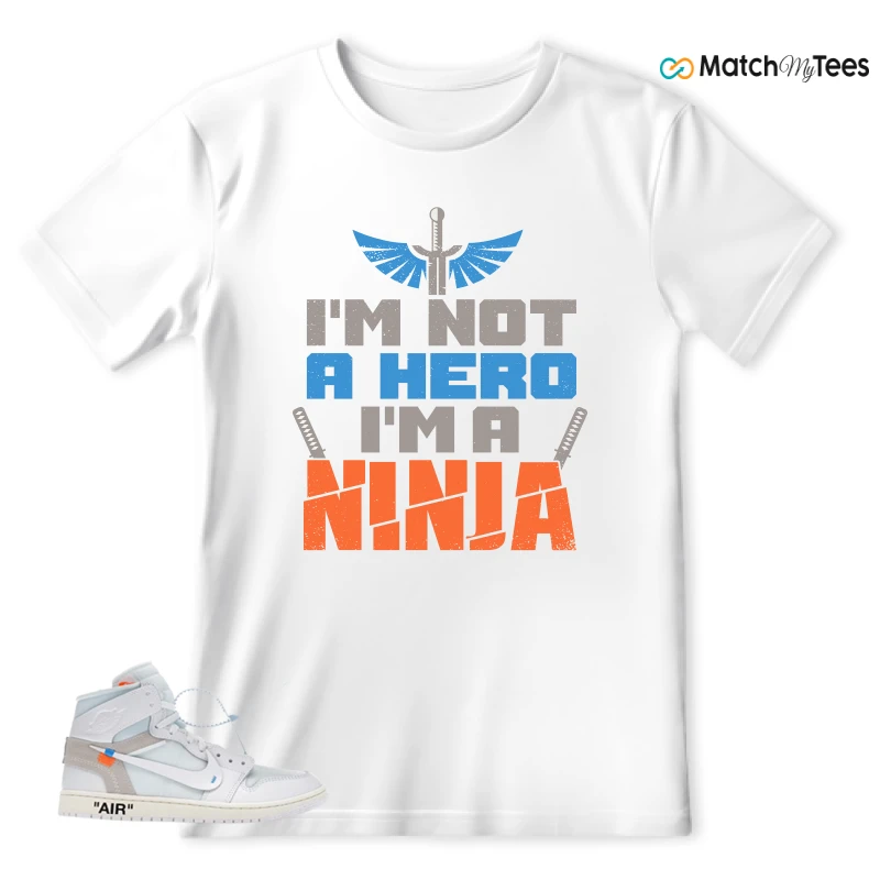 NEKE AIR JORDAN 1 RETRO HIGH OG VIRGIL ABLOH ARCHIVE ALASKA SNEAKER Matching Tees t-shirt