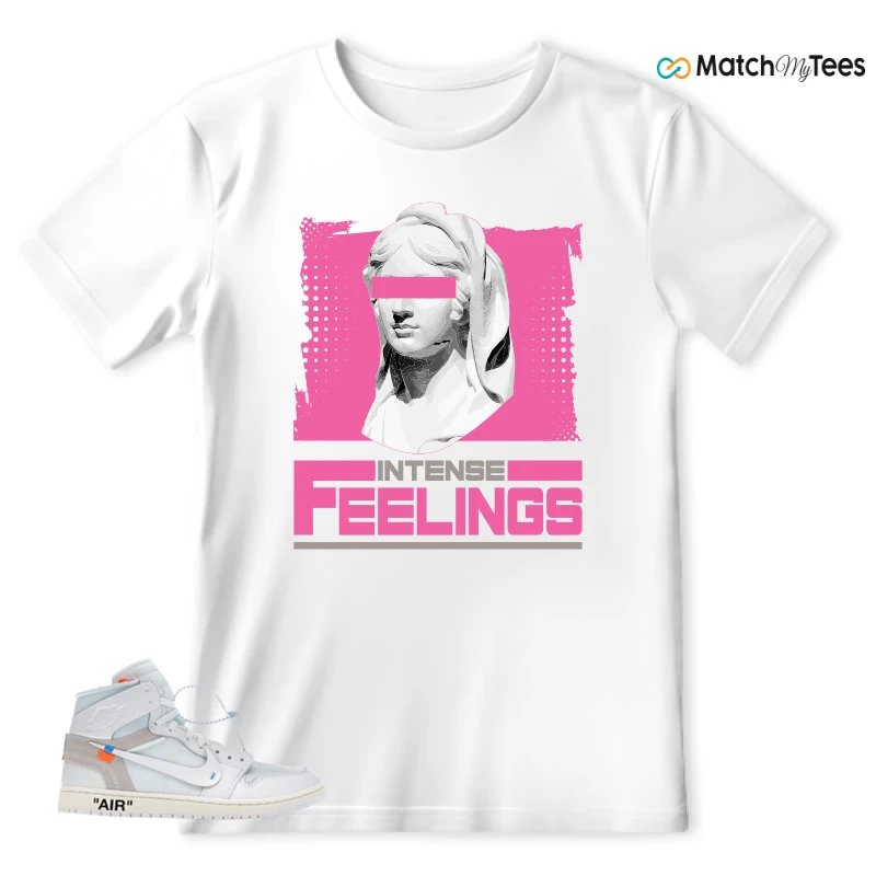 NEKE AIR JORDAN 1 RETRO HIGH OG VIRGIL ABLOH ARCHIVE ALASKA SNEAKER Matching Tees t-shirt