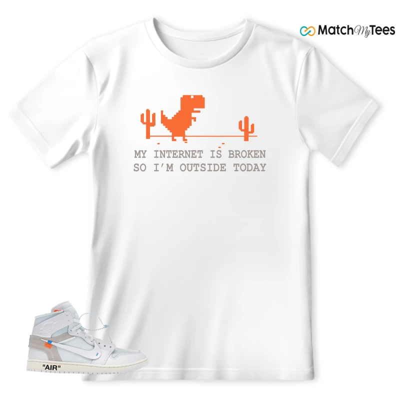 NEKE AIR JORDAN 1 RETRO HIGH OG VIRGIL ABLOH ARCHIVE ALASKA SNEAKER Matching Tees t-shirt