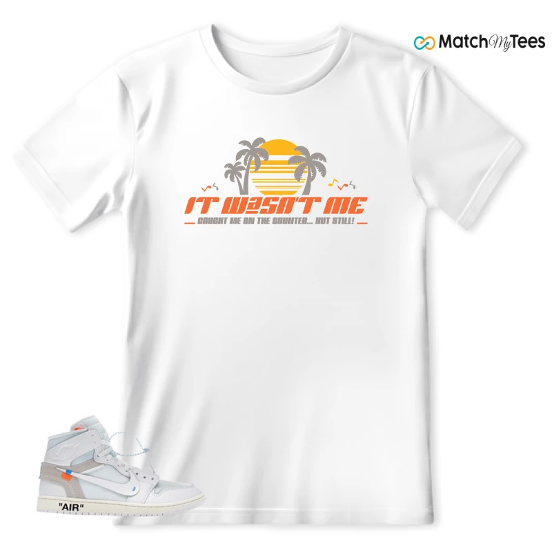 NEKE AIR JORDAN 1 RETRO HIGH OG VIRGIL ABLOH ARCHIVE ALASKA SNEAKER Matching Tees t-shirt