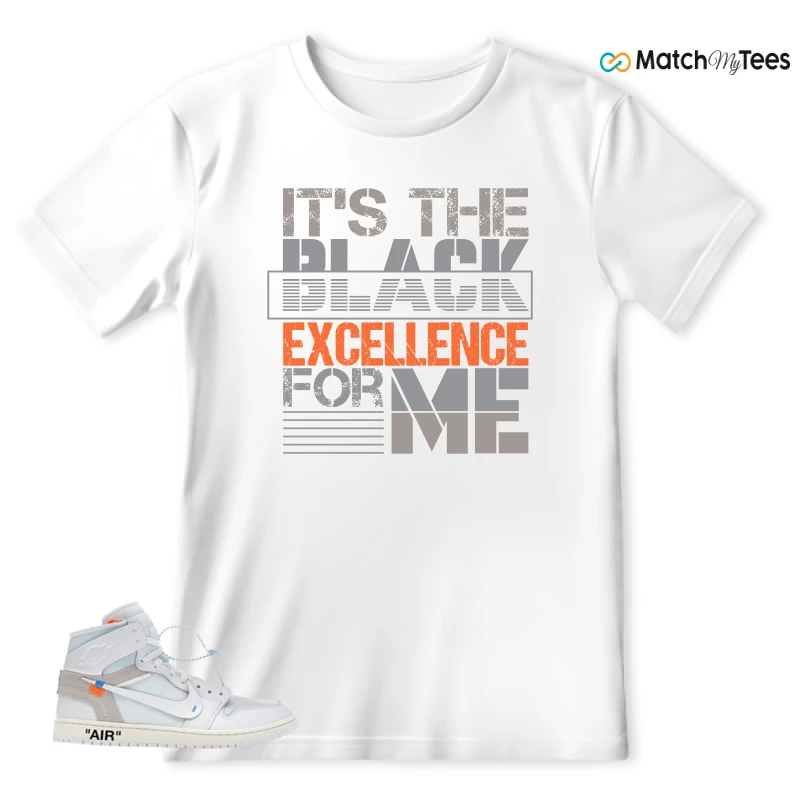 NEKE AIR JORDAN 1 RETRO HIGH OG VIRGIL ABLOH ARCHIVE ALASKA SNEAKER Matching Tees t-shirt
