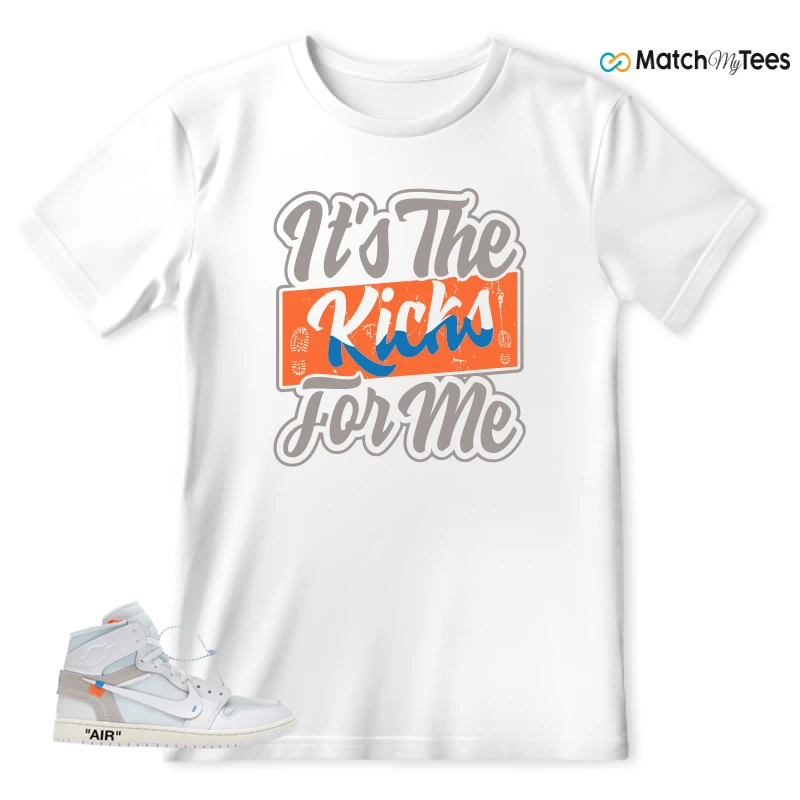 NEKE AIR JORDAN 1 RETRO HIGH OG VIRGIL ABLOH ARCHIVE ALASKA SNEAKER Matching Tees t-shirt