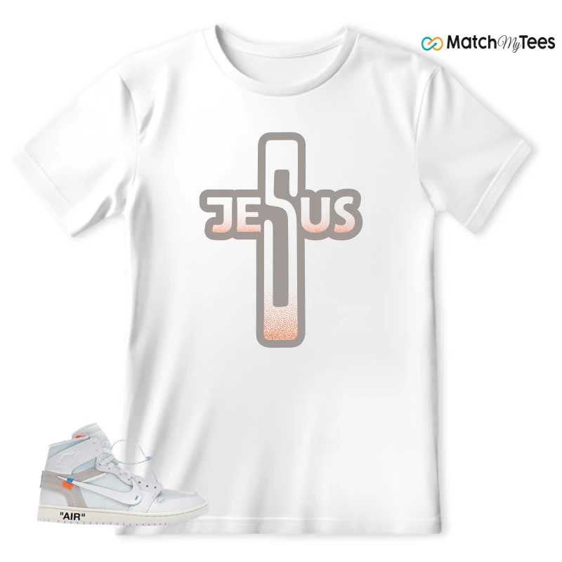 NEKE AIR JORDAN 1 RETRO HIGH OG VIRGIL ABLOH ARCHIVE ALASKA SNEAKER Matching Tees t-shirt