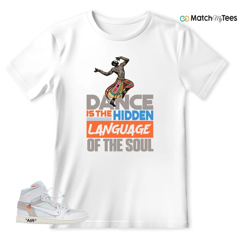 NEKE AIR JORDAN 1 RETRO HIGH OG VIRGIL ABLOH ARCHIVE ALASKA SNEAKER Matching Tees t-shirt