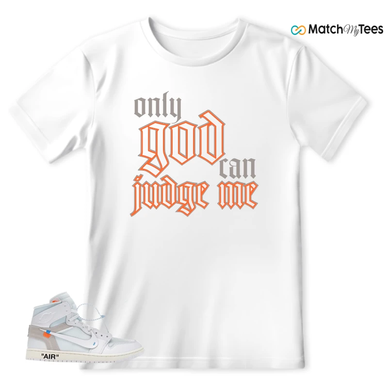 NEKE AIR JORDAN 1 RETRO HIGH OG VIRGIL ABLOH ARCHIVE ALASKA SNEAKER Matching Tees t-shirt