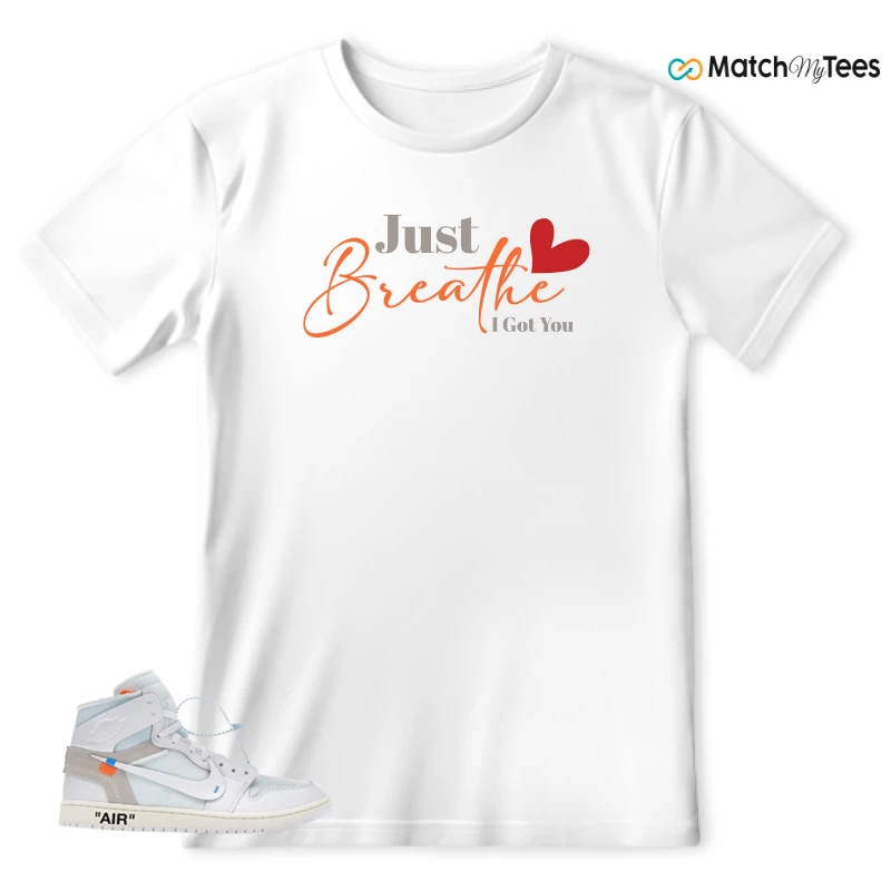 NEKE AIR JORDAN 1 RETRO HIGH OG VIRGIL ABLOH ARCHIVE ALASKA SNEAKER Matching Tees t-shirt