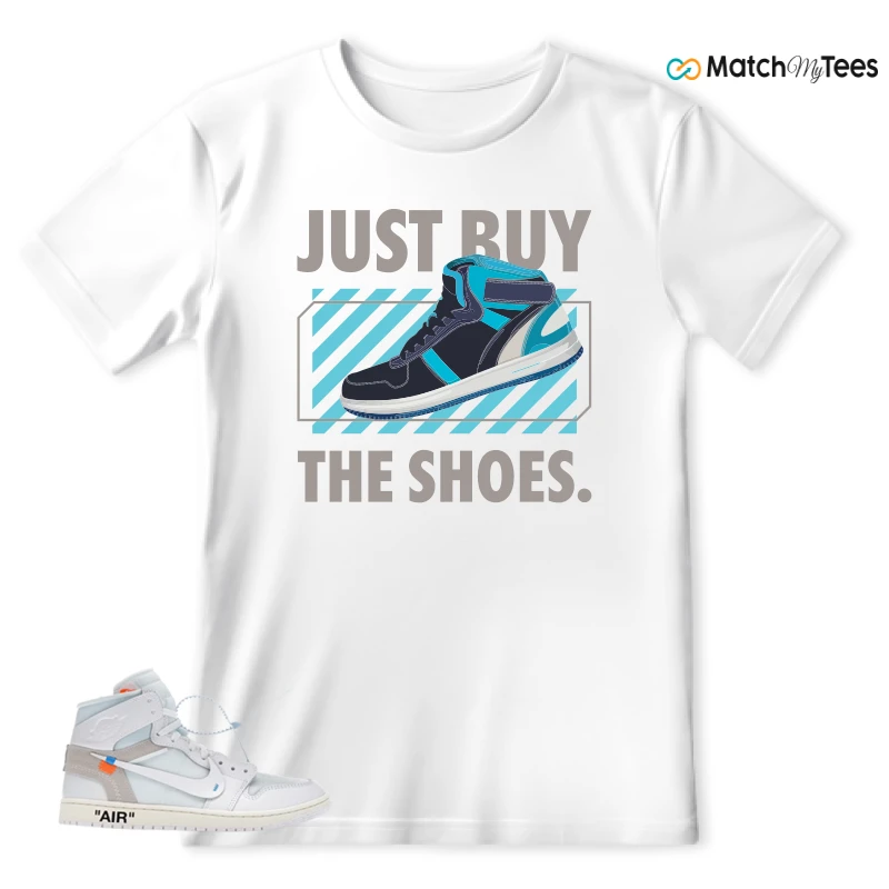 NEKE AIR JORDAN 1 RETRO HIGH OG VIRGIL ABLOH ARCHIVE ALASKA SNEAKER Matching Tees t-shirt