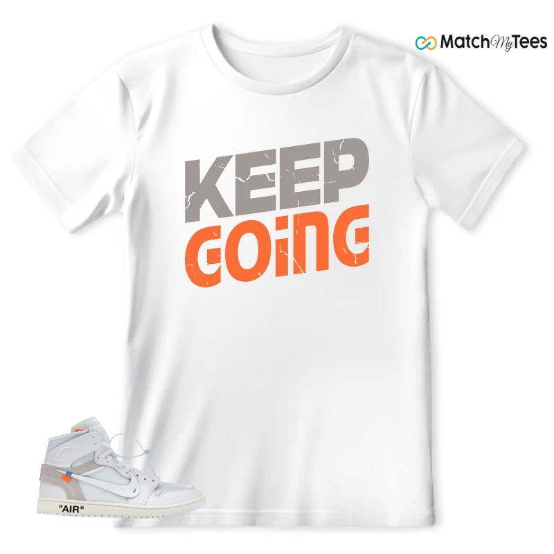 NEKE AIR JORDAN 1 RETRO HIGH OG VIRGIL ABLOH ARCHIVE ALASKA SNEAKER Matching Tees t-shirt