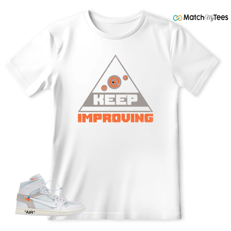 NEKE AIR JORDAN 1 RETRO HIGH OG VIRGIL ABLOH ARCHIVE ALASKA SNEAKER Matching Tees t-shirt