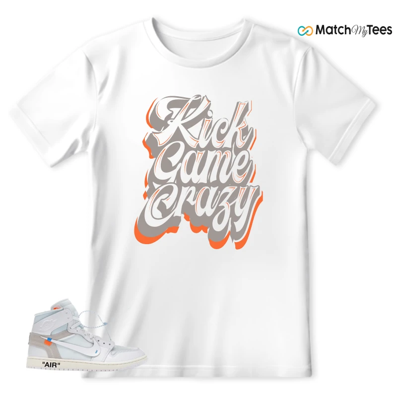 NEKE AIR JORDAN 1 RETRO HIGH OG VIRGIL ABLOH ARCHIVE ALASKA SNEAKER Matching Tees t-shirt
