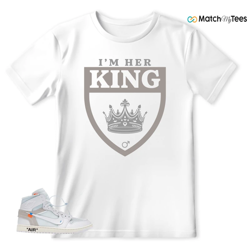 NEKE AIR JORDAN 1 RETRO HIGH OG VIRGIL ABLOH ARCHIVE ALASKA SNEAKER Matching Tees t-shirt