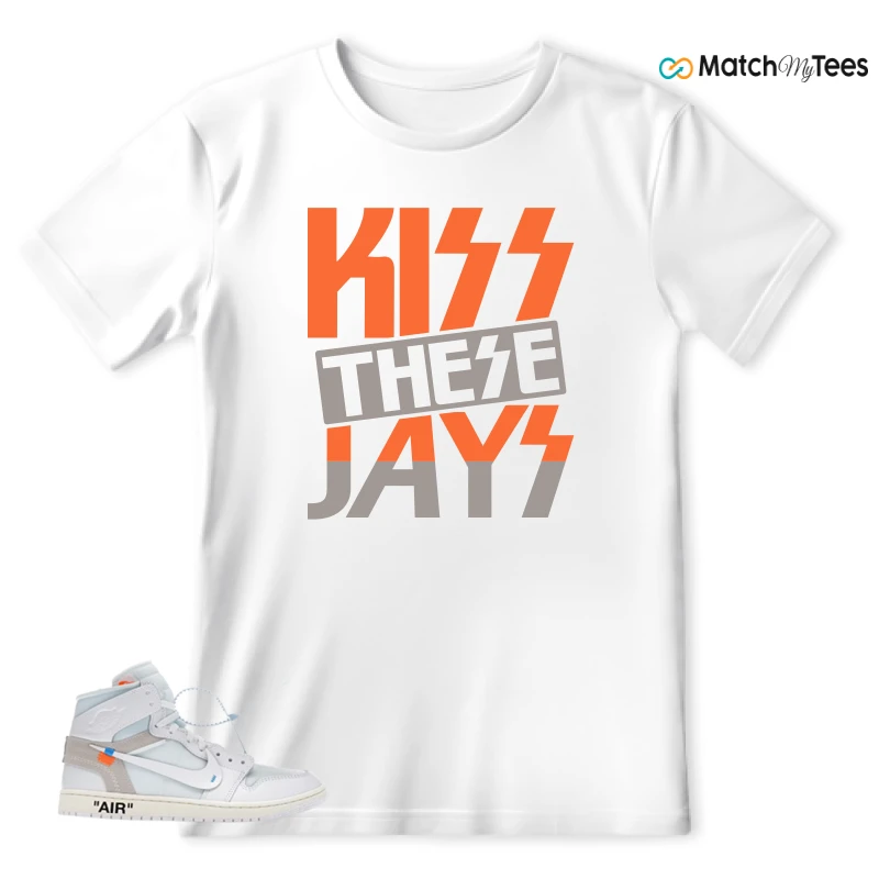 NEKE AIR JORDAN 1 RETRO HIGH OG VIRGIL ABLOH ARCHIVE ALASKA SNEAKER Matching Tees t-shirt