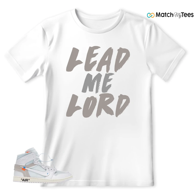 NEKE AIR JORDAN 1 RETRO HIGH OG VIRGIL ABLOH ARCHIVE ALASKA SNEAKER Matching Tees t-shirt