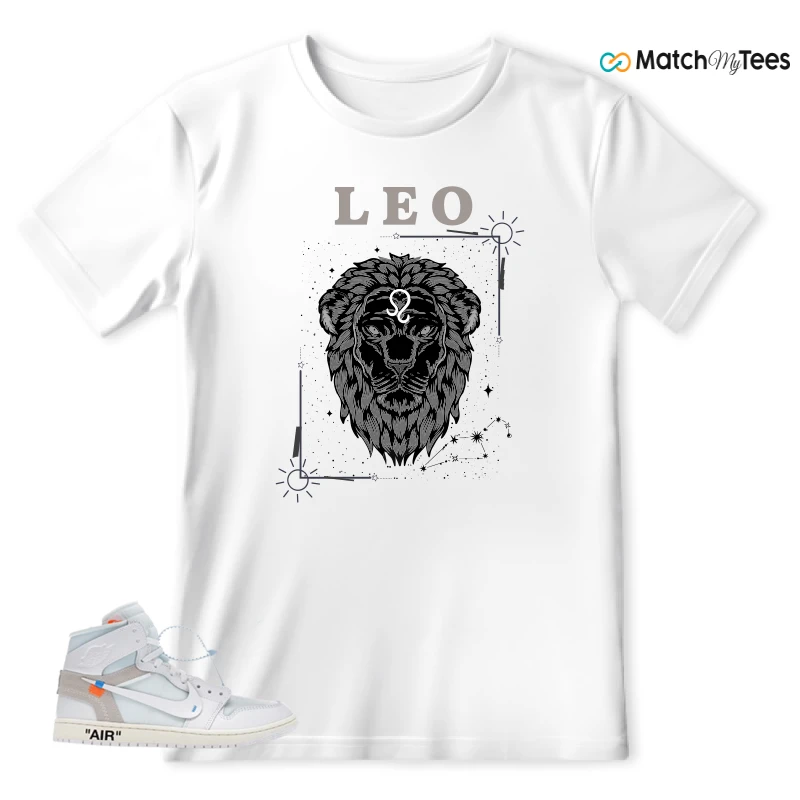 NEKE AIR JORDAN 1 RETRO HIGH OG VIRGIL ABLOH ARCHIVE ALASKA SNEAKER Matching Tees t-shirt