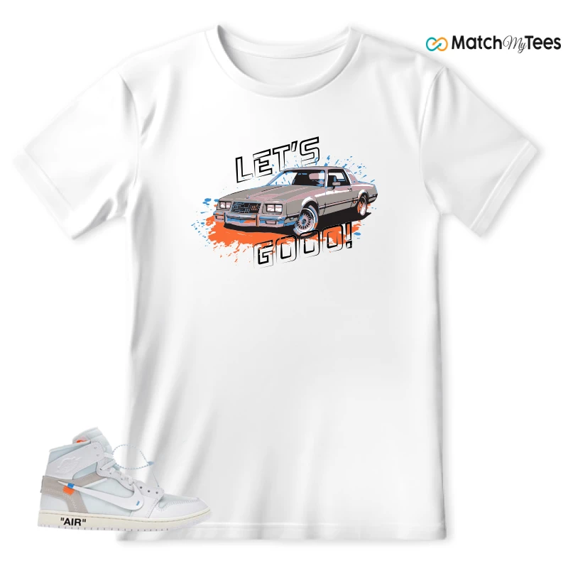 NEKE AIR JORDAN 1 RETRO HIGH OG VIRGIL ABLOH ARCHIVE ALASKA SNEAKER Matching Tees t-shirt