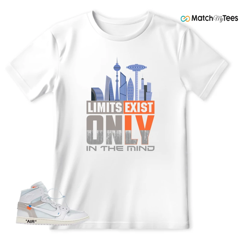NEKE AIR JORDAN 1 RETRO HIGH OG VIRGIL ABLOH ARCHIVE ALASKA SNEAKER Matching Tees t-shirt