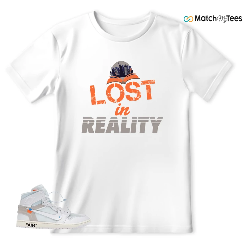 NEKE AIR JORDAN 1 RETRO HIGH OG VIRGIL ABLOH ARCHIVE ALASKA SNEAKER Matching Tees t-shirt