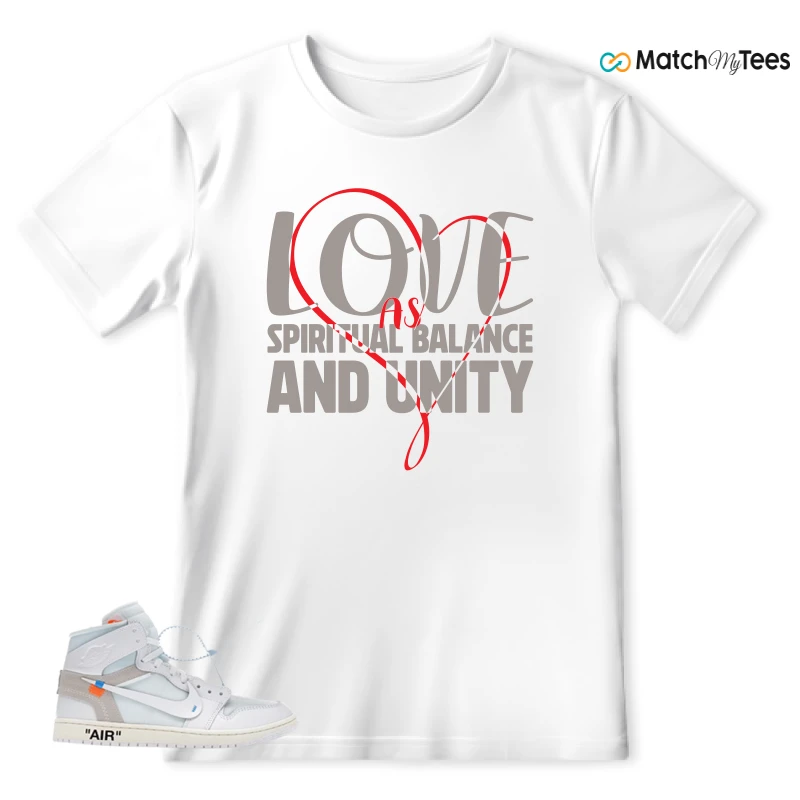 NEKE AIR JORDAN 1 RETRO HIGH OG VIRGIL ABLOH ARCHIVE ALASKA SNEAKER Matching Tees t-shirt