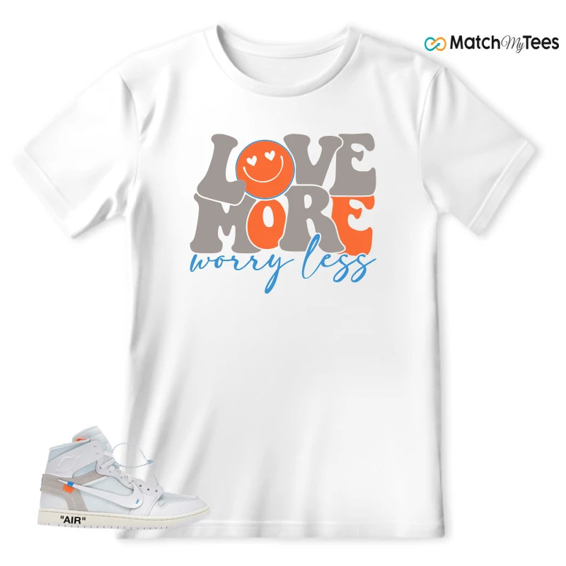 NEKE AIR JORDAN 1 RETRO HIGH OG VIRGIL ABLOH ARCHIVE ALASKA SNEAKER Matching Tees t-shirt