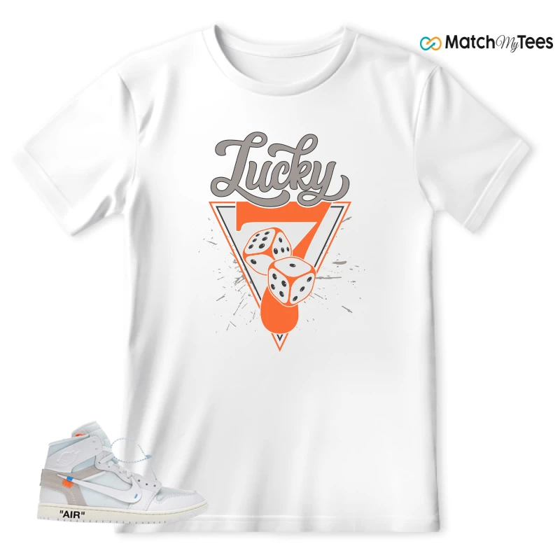 NEKE AIR JORDAN 1 RETRO HIGH OG VIRGIL ABLOH ARCHIVE ALASKA SNEAKER Matching Tees t-shirt