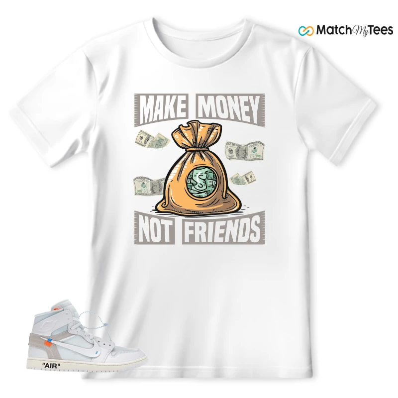 NEKE AIR JORDAN 1 RETRO HIGH OG VIRGIL ABLOH ARCHIVE ALASKA SNEAKER Matching Tees t-shirt
