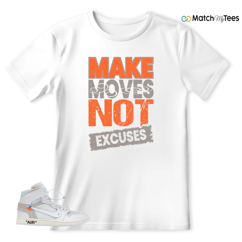 NEKE AIR JORDAN 1 RETRO HIGH OG VIRGIL ABLOH ARCHIVE ALASKA SNEAKER Matching Tees t-shirt